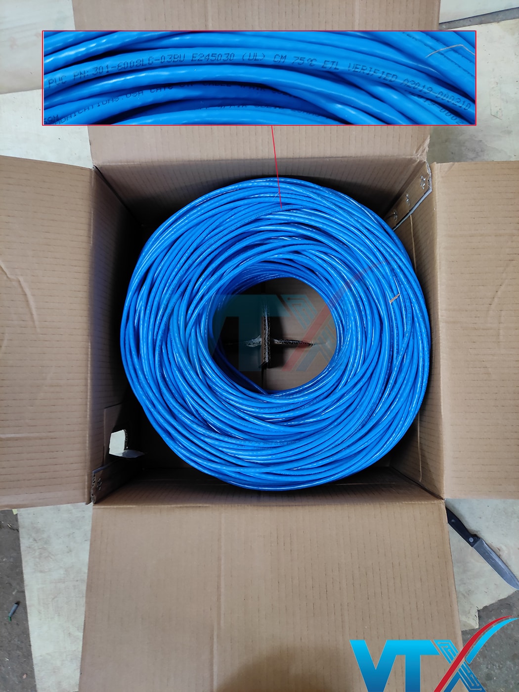 Cáp mạng Alantek Cat6 UTP PN: 301-6008LG-03BU/GY