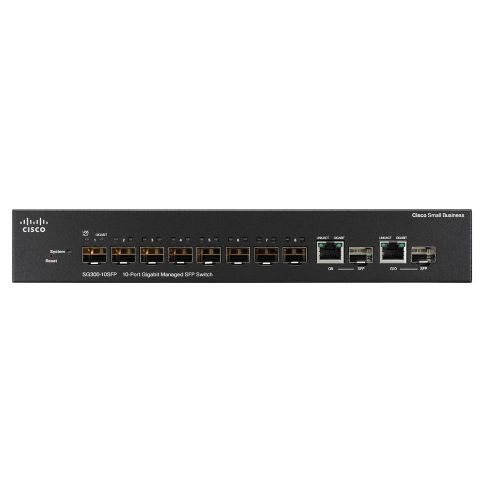 Switch chia mạng Cisco 10Port 101001000Mbps - Cisco SG300-10SFP (2)