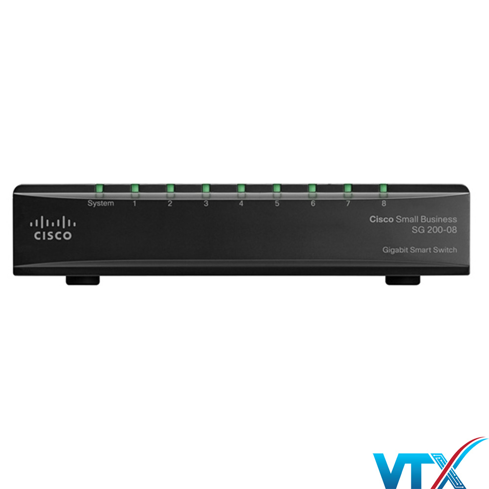 Switch chia mạng Cisco 8Port 101001000Mbps – Cisco SG200-08 (2)