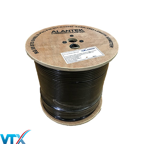 Cáp đồng trục Alantek RG59 có dầu 301-RG590F-SSBK-1223