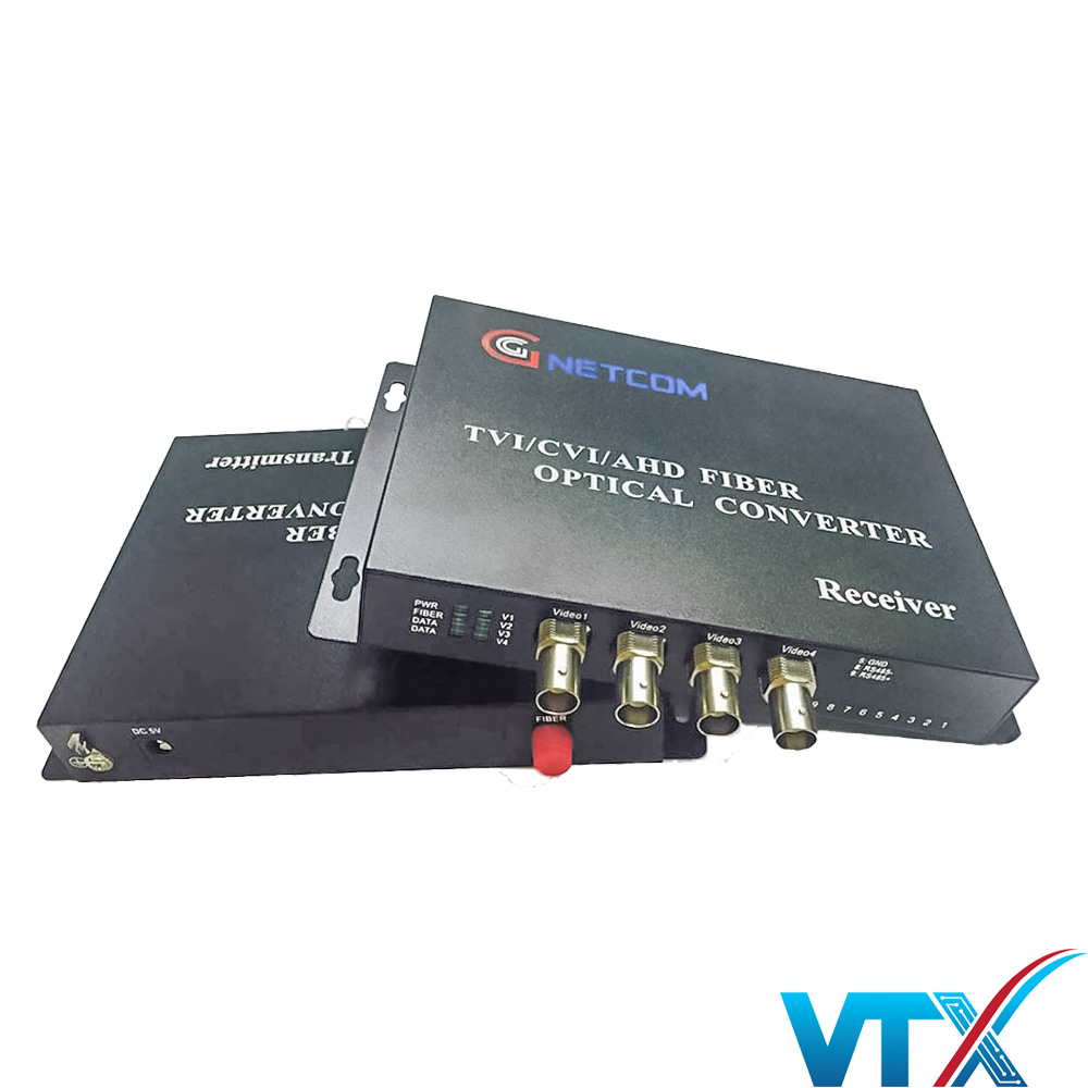 Bộ chuyển đổi video sang quang 4 kênh 720-960P Cho AHD, CVI, TVI 1 (2)