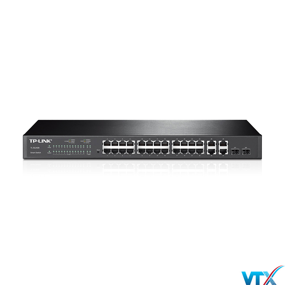 Switch chia mạng TP-LINK 24 Port 10100Mbps PoE TL-SL2428P (2)