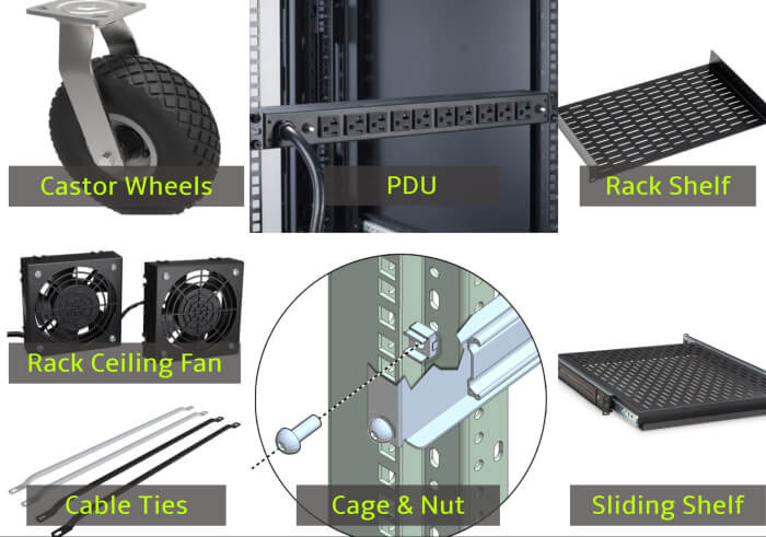 các phụ kiện tủ rack