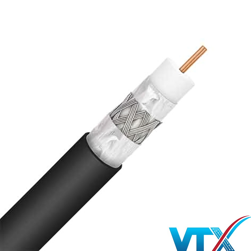 Cáp đồng trục RG6 HDPRO 2 lớp bạc TRI SHIELD chính hãng chất lượng