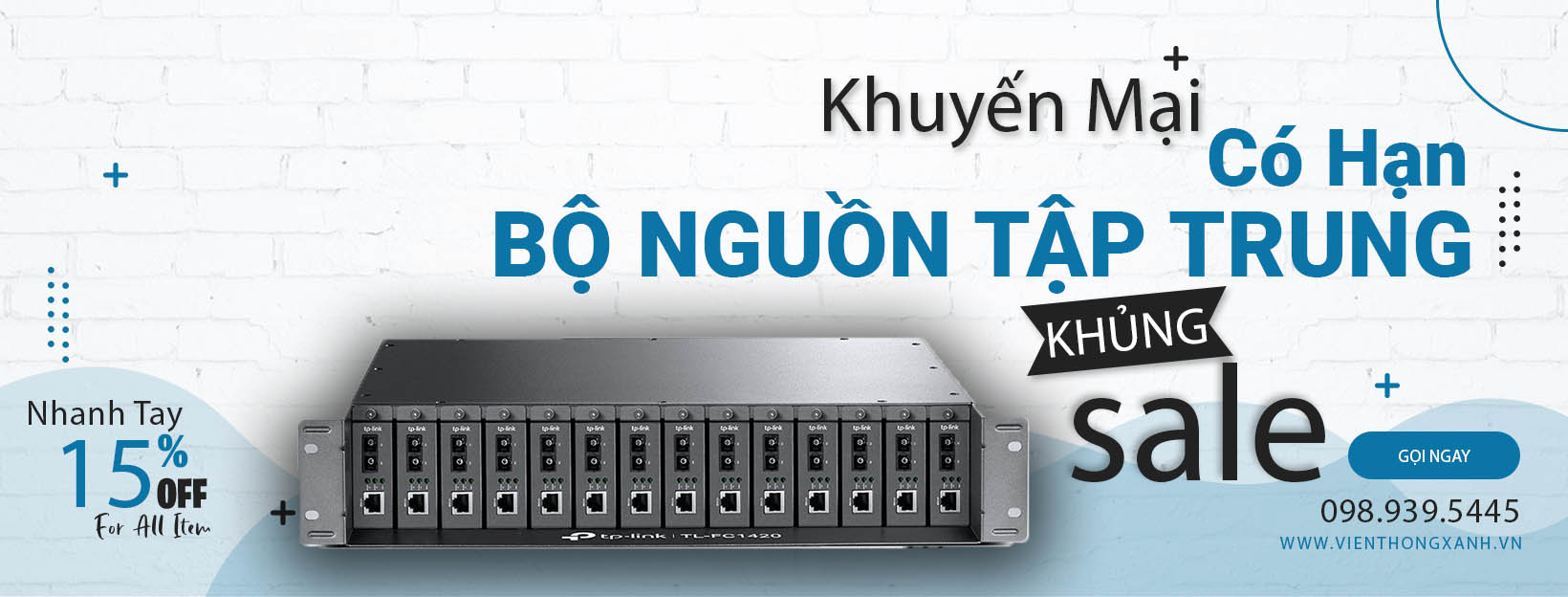 khuyến mại bộ nguồn tập trung converter quang