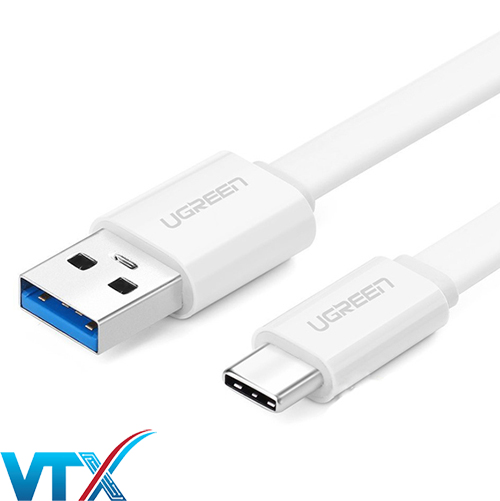 Cáp chuyển đổi USB type C sang USB 3.0 dẹt dài 0,5m Ugreen 10691