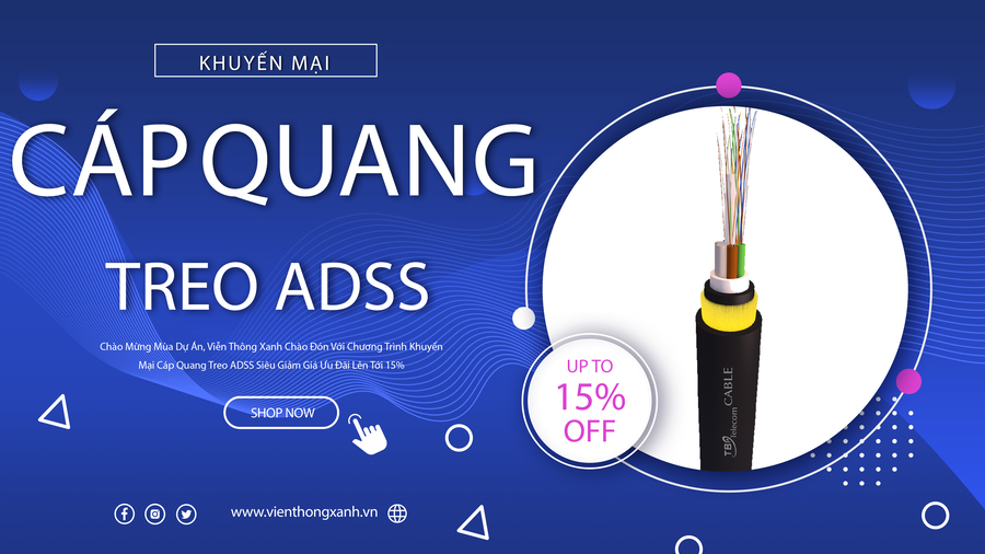 banner cáp quang treo ADSS