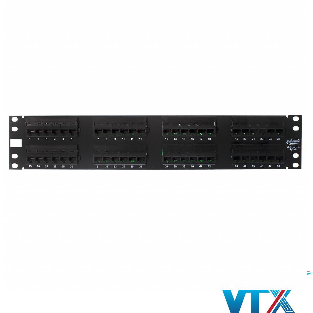 Patch panel COMMSCOPEAMP 48 port Cat5e PN 1479155-2 (2)