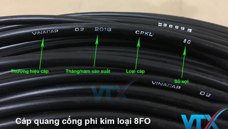 Thông số cáp quang luồn cống