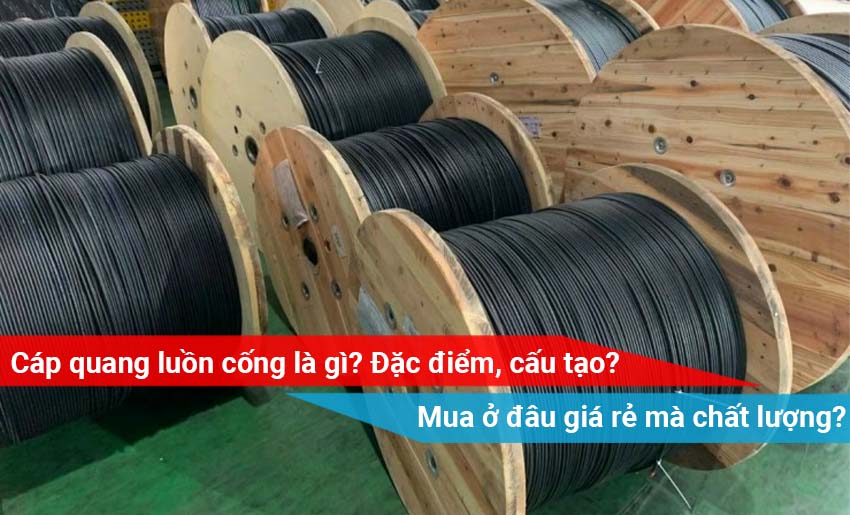 cáp quang luồn cống