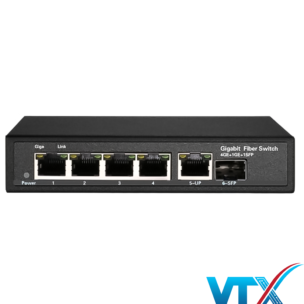 Switch 4 port 10/100M PoE + 1 Port UpLink 100Mbps RJ45