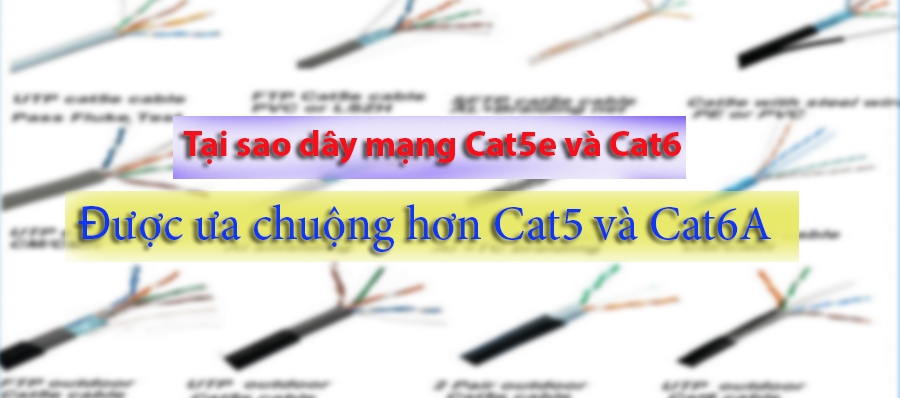 Tai sao cáp mạng cat5e cat6 được ưa chuộng