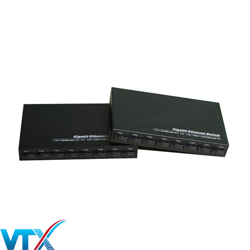 Switch quang 8 cổng SM Vnlink AB tốc độ 1000Mbps
