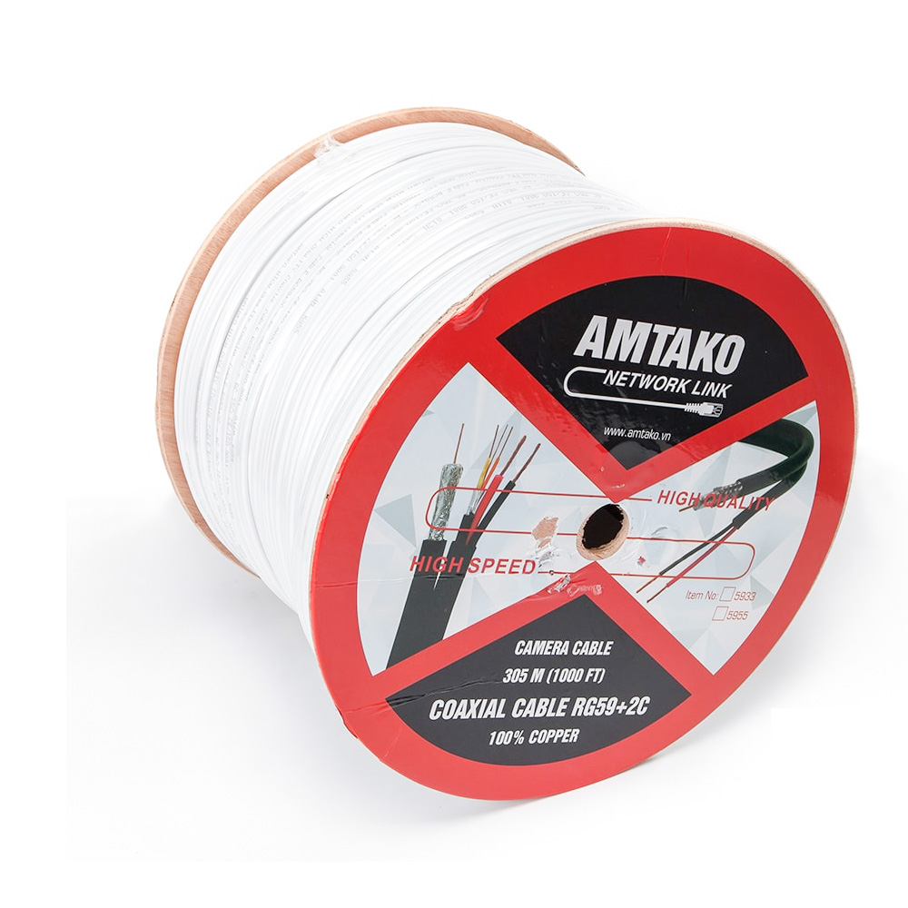 Cáp đồng trục AMTAKO 5955 hộp 305m chính hãng