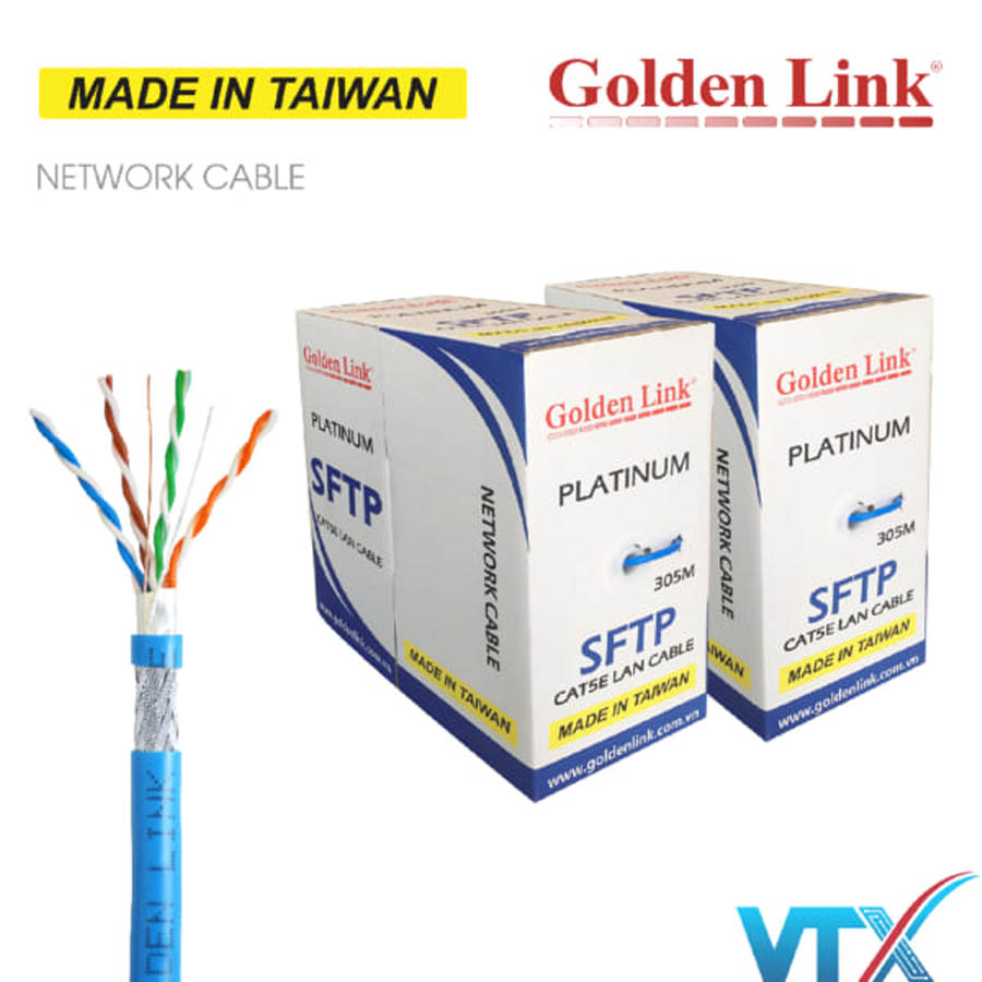Cáp mạng Golden Link SFTP CAT5E Platinum