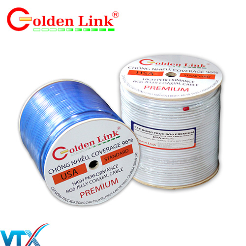 Cáp đồng trục Golden Link RG6 Jelly Premium