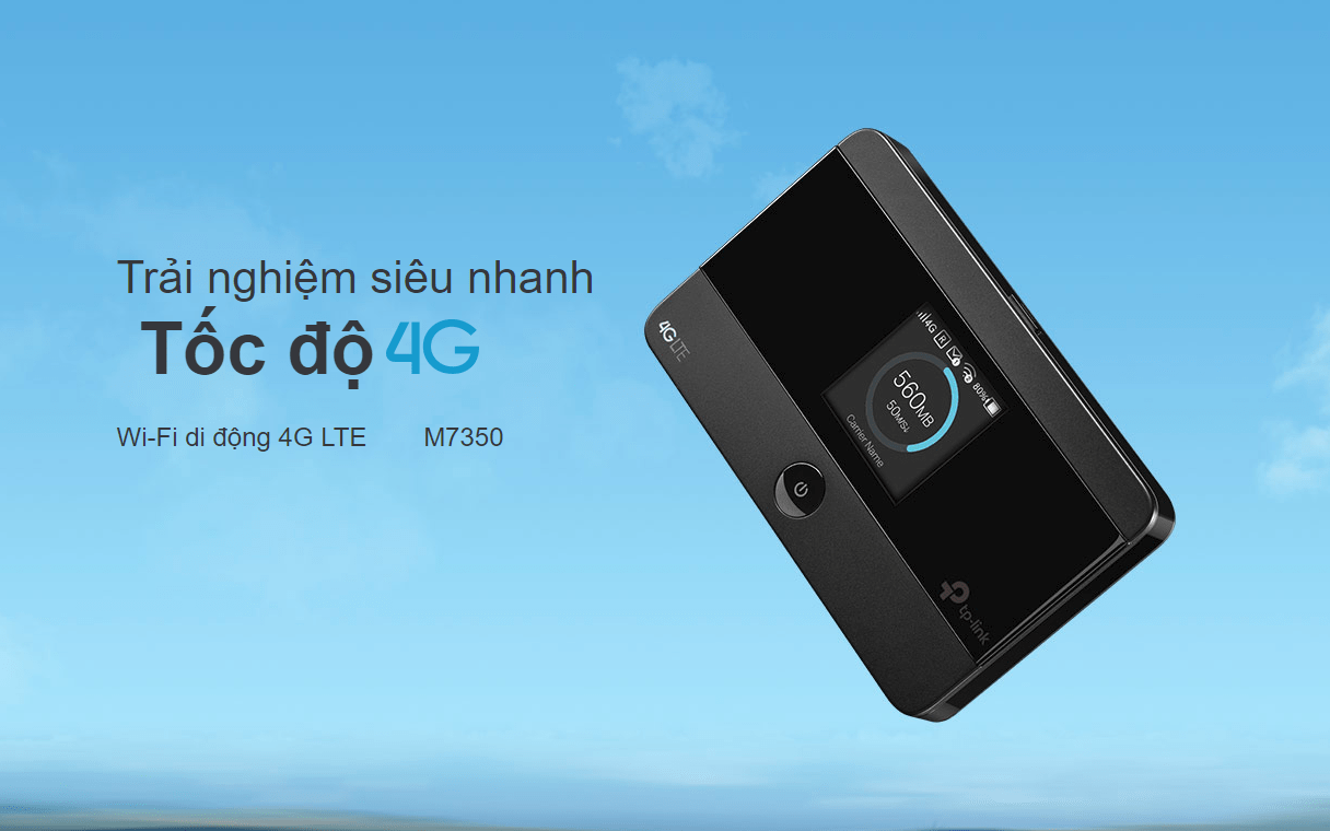 Wi-Fi di động 4G LTE TP-Link M7350 chính hãng, chất lượng cao