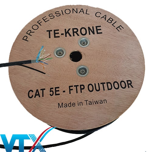 Cáp mạng Cat5e FTP ngoài trời TE-Krone chống nhiễu