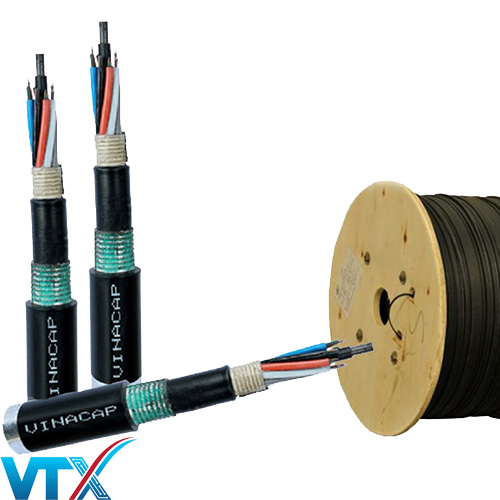 Cáp quang cống kim loại Singlemode 8FO - KL-SM-8F-CTT