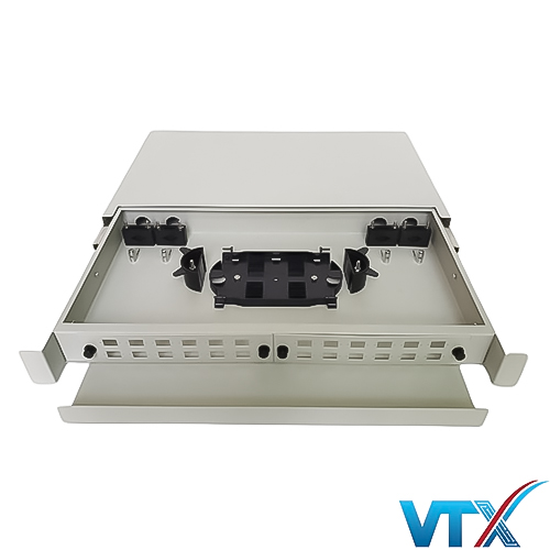 Vỏ hộp phối quang ODF 24FO khay trượt lắp rack