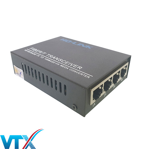 Bộ chuyển đổi quang điện 4 cổng LAN - HO-Link HL-SF-1004