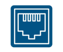 minh họa cổng PoE trên switch