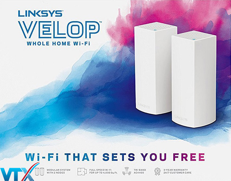 Bộ phát wifi Velop Tri-Band WHW0302-AH 2 Pack