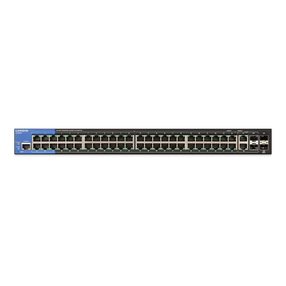 Switch PoE Linksys LGS552P 48 port + 4RJ454 SFP Combo (3)