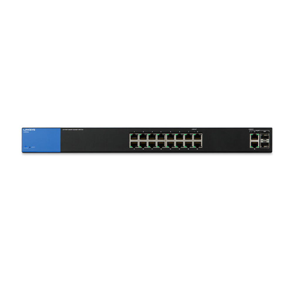Switch chia mạng Linksys 16 port + 2 port RJ45SFP combo LGS318 (2)