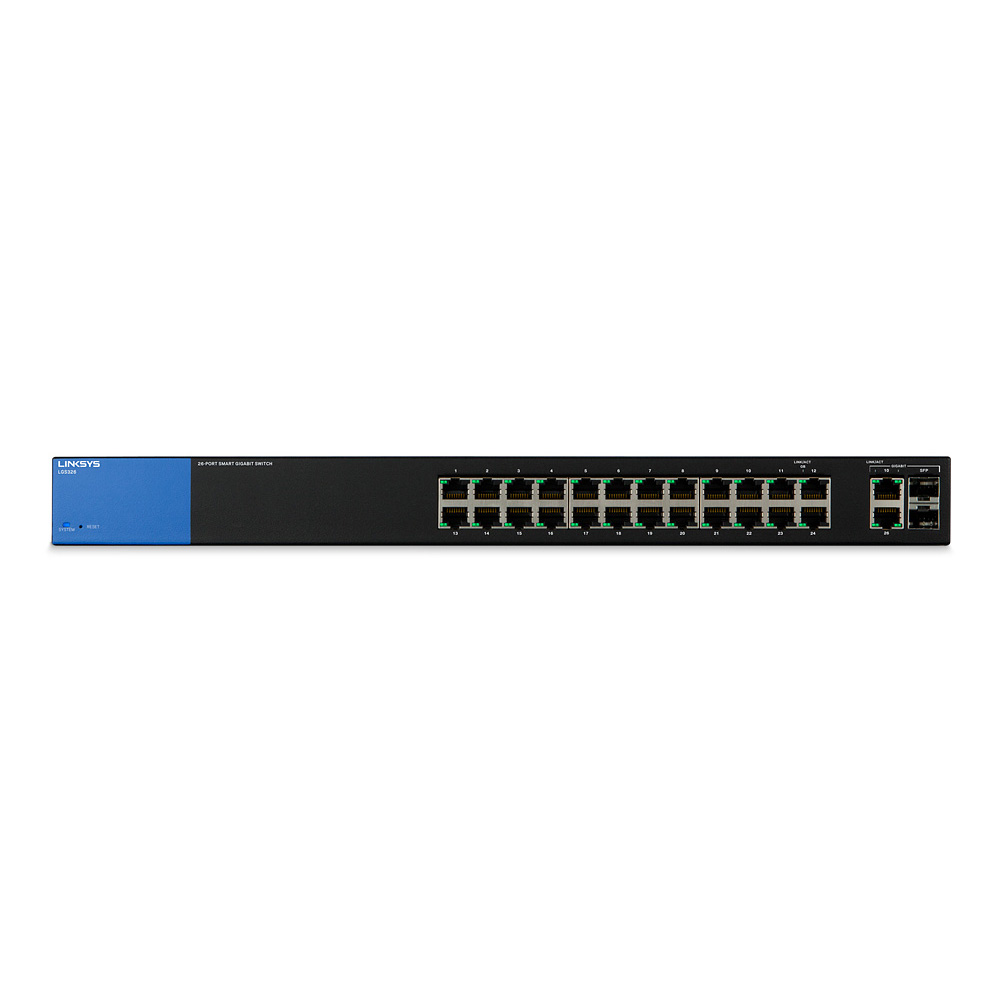 Switch chia mạng Linksys 26-Port + 2 SFP combo LGS326 (1)