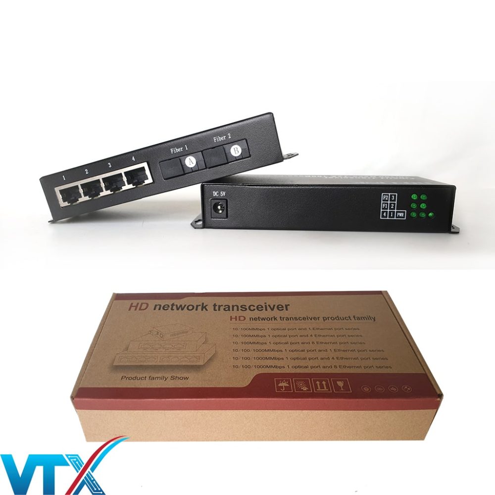 Switch 2 cổng quang SC + 4 cổng RJ45 HOLINK HL-FT-2F4E