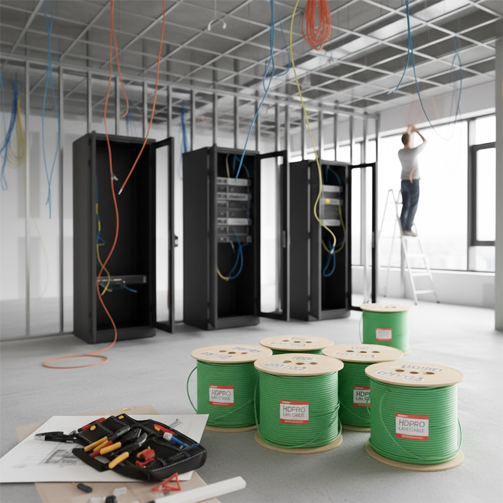 Cáp mạng HDPRO Cat6 FTP CCAH hợp kim đồng