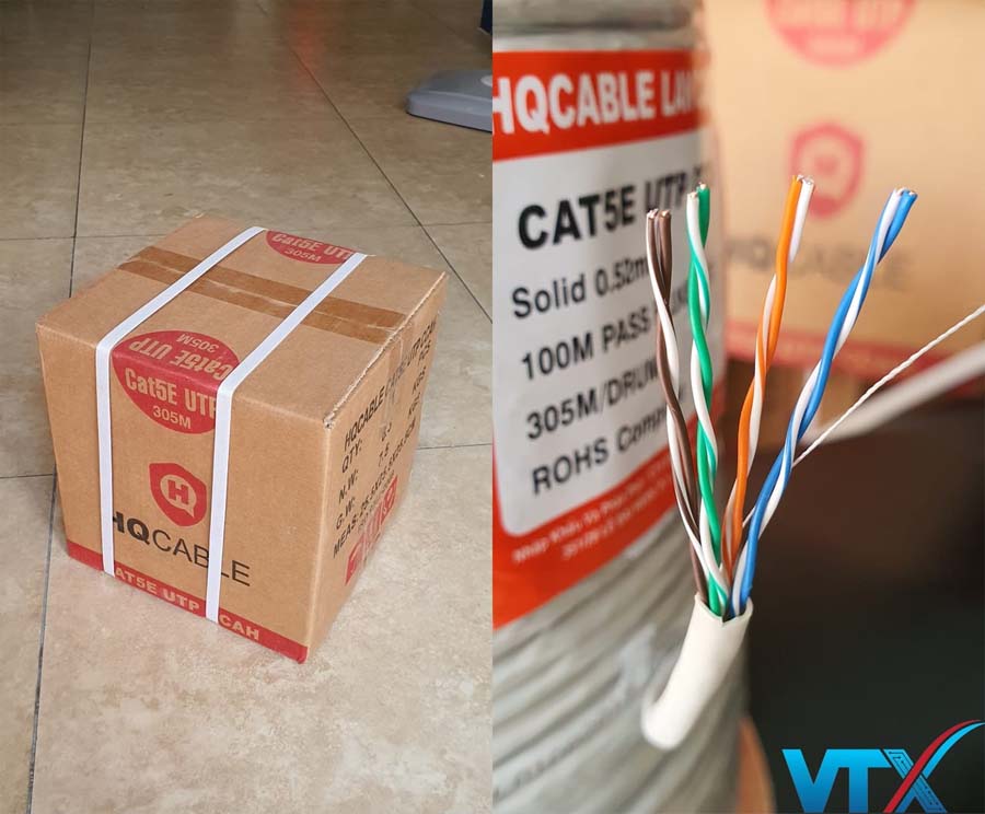 Cáp mạng HQ cat5e UTP CCAH