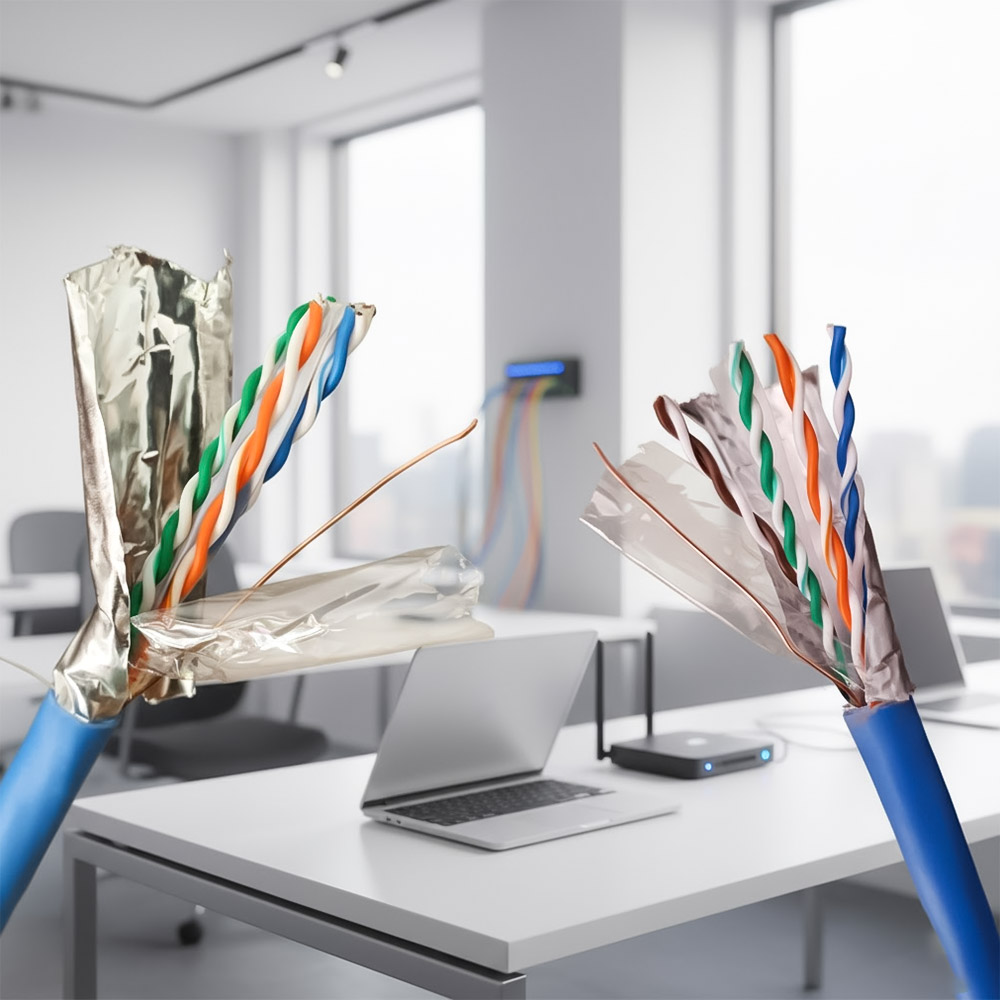 Cấu tạp cáp mạng HDPRO Cat6 FTP CCAH