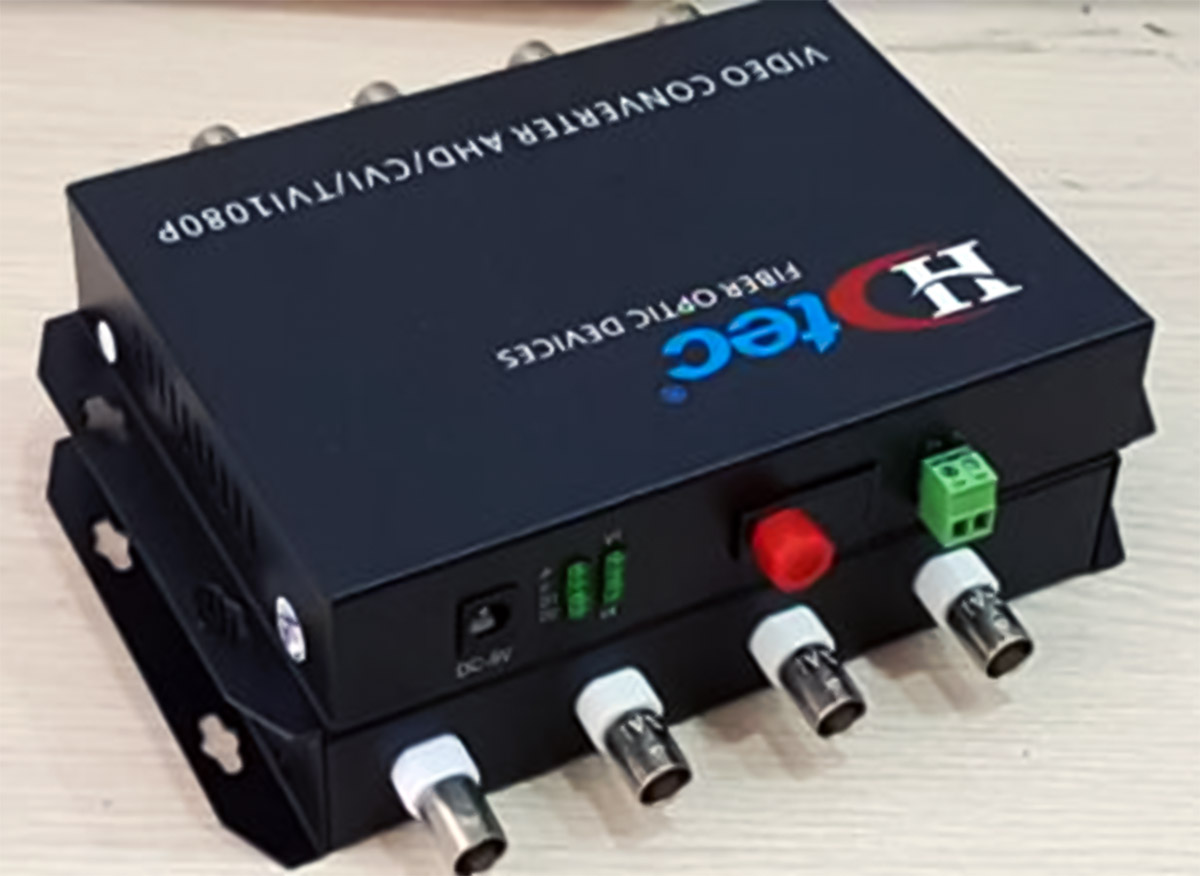 Video Converter quang 4 kênh HDTec + RS485 Data full HD 1080P