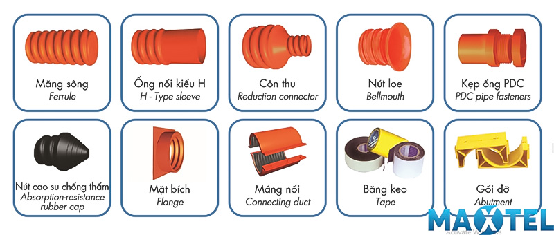 Ống nhựa gân xoắn HDPE MAXTEL_4