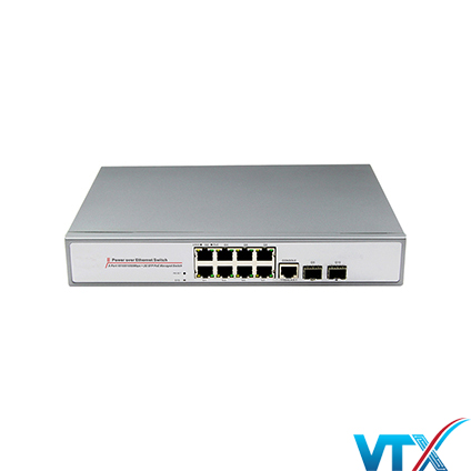 Switch Công Nghiệp UPCOM PoE 8Port+2Port-SFP