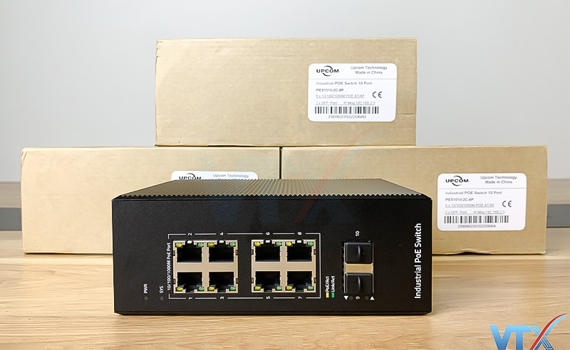 Switch PoE Công Nghiệp PIES1010-2C-8P