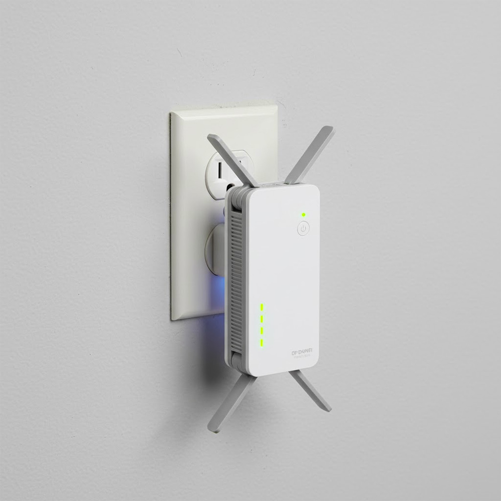 Bộ kích sóng Wifi D-Link DAP-1860 đã được lắp đặt