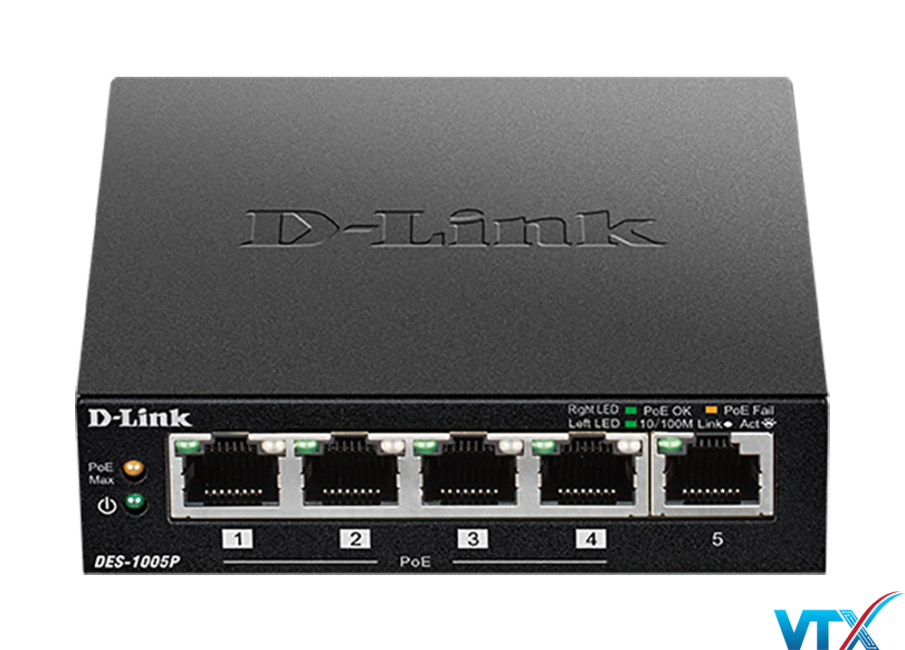 Bộ chia mạng D-Link 5 cổng DES-1005P