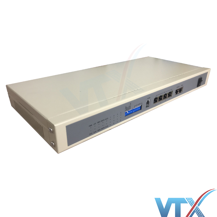 Bộ chuyển đổi tín hiệu E1 sang Ethernet Upcom PN|HPOM8E1-4ETH