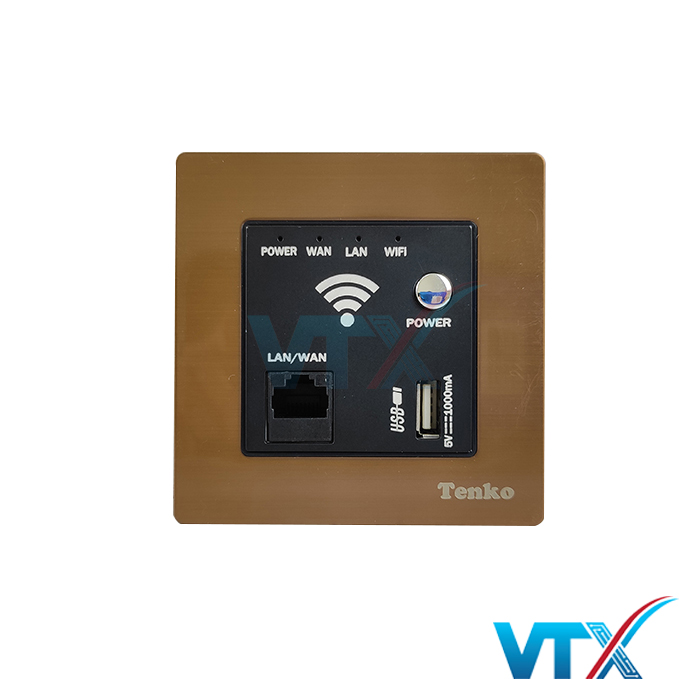 Bộ Phát Wifi Âm Tường + USB Chuẩn N 300mbps TK-F71-B-69