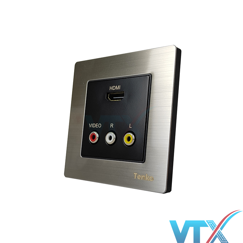 Ổ cắm âm tường Tenko HDMI và AV 