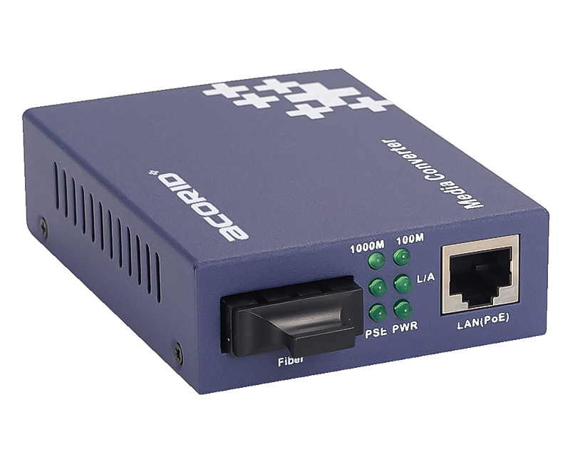Converter quang PoE Acorid Gigabit, Single mode - PN AC101-GE_2