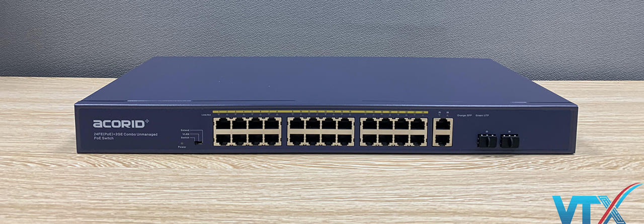 PoE Switch Acorid 24FE PoE port + 2 GE + 2SFP PN: LS1724P2C