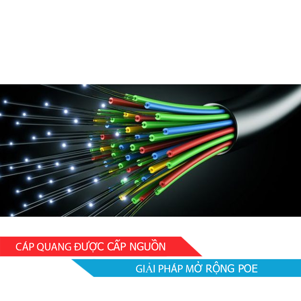 Cáp quang được cấp nguồn giải pháp mở rộng PoE