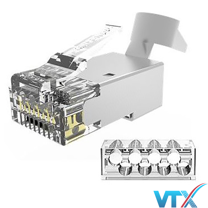 Hạt mạng STP Cat6A cho cáp 22-23 AWG