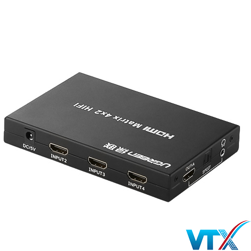 Bộ chuyển mạch HDMI matrix 4x2 chính hãng Ugreen 40216_3