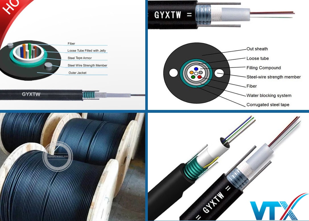 Cấu trúc cáp quang 4FO OM1 