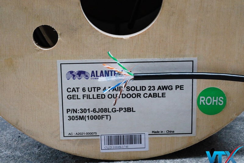 Nhãn dán cáp mạng Alantek Cat6 UTP ngoài trời